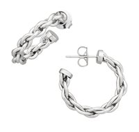 Orecchini Giovanni Raspini Donna Cerchi Catena in Argento 12354 - 12354
